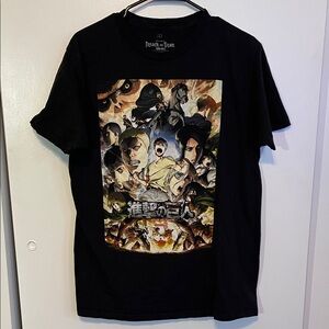 Attack on Titan Black Graphic T-Shirt
